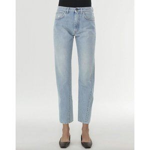 Totême Twisted Seam Denim Jeans in Light Blue
